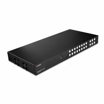Lindy 16x16 HDMI 4K60 Matrix, HDMI, HDMI, 3.5 mm, 3840 x 2160 pixels, Black, Metal
