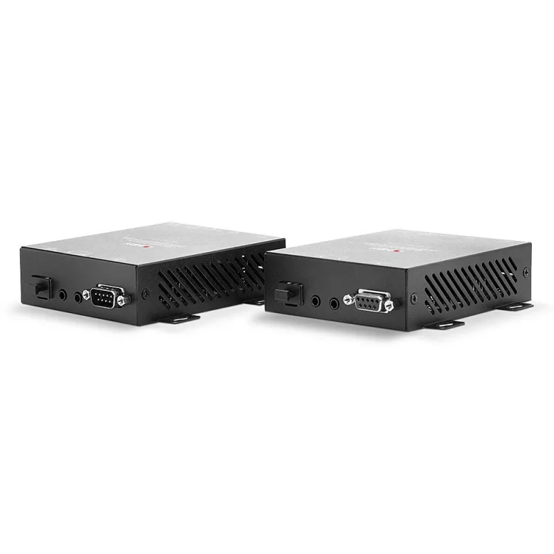 Lindy 300m Fibre Optic HDMI 4K60 and USB KVM Extender, Transmitter & receiver, Wired, 300 m, 3840 x 2160 pixels, Black, Metal
