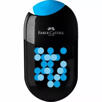 Manual pencil sharpener Faber-Castell 183535 — ambidextrous, assorted colours, 1 pc