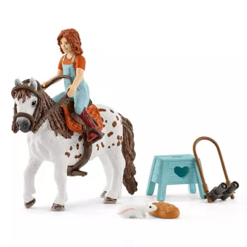 schleich HORSE CLUB Mia & Spotty, Horse with rider, Horses, 5 yr(s), Multicolour, Plastic