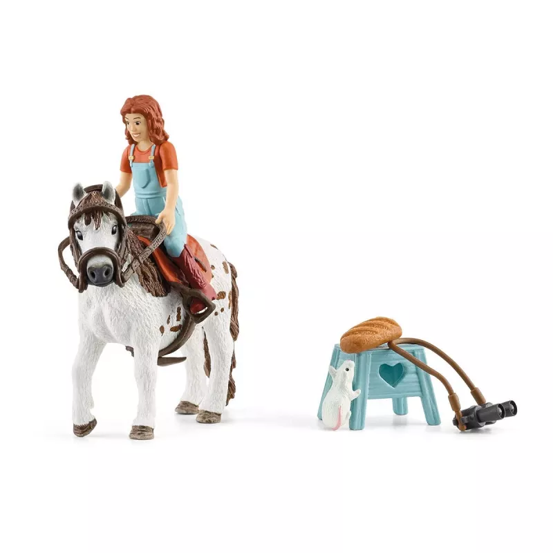 schleich HORSE CLUB Mia & Spotty, Horse with rider, Horses, 5 yr(s), Multicolour, Plastic