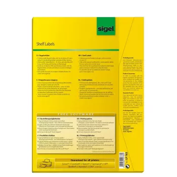 Self-adhesive label Sigel LP783 Rectangle White 420 pc(s)