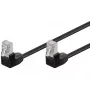 Patch Cable Goobay CAT 5e 2x 90° Angled F/UTP Black 3 m