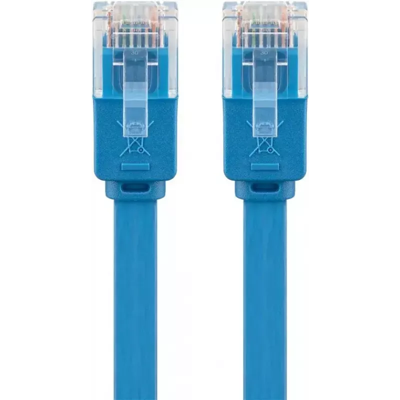 Flat Patch Cable Goobay CAT 6 2m U/UTP Blue