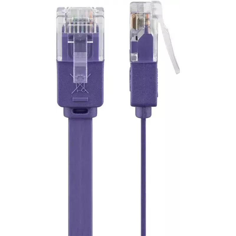 Flat Patch Cable Goobay CAT 6 2m U/UTP Violet