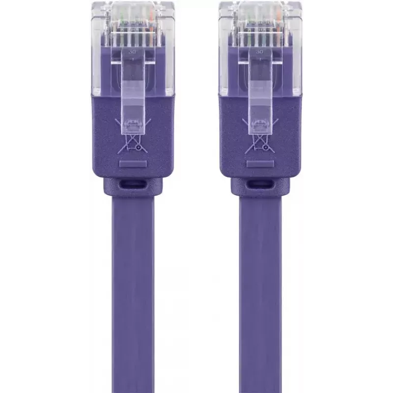 Flat Patch Cable Goobay CAT 6 2m U/UTP Violet