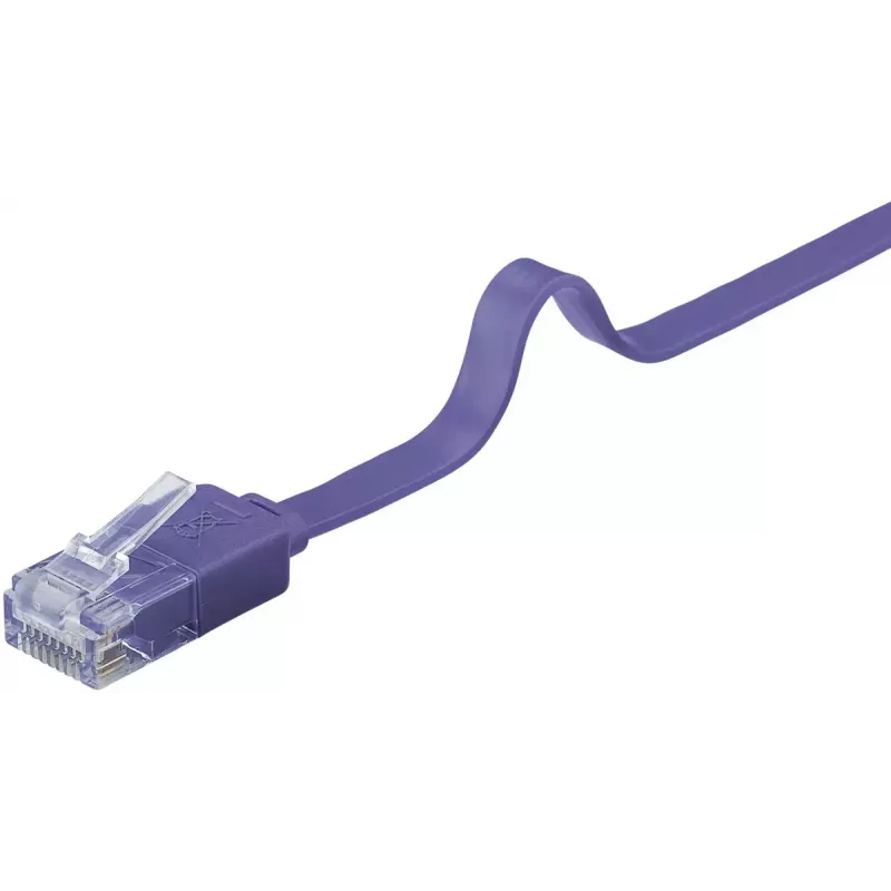 Flat Patch Cable Goobay CAT 6 2m U/UTP Violet