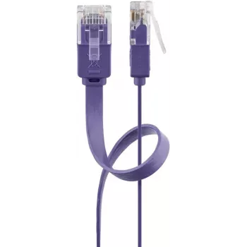 Flat Patch Cable Goobay CAT 6 2m U/UTP Violet