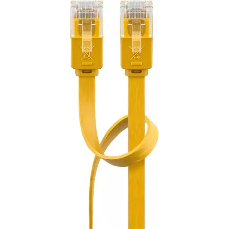 Flat Patch Cable Goobay CAT 6 3m U/UTP Yellow