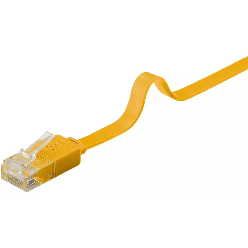 Flat Patch Cable Goobay CAT 6 3m U/UTP Yellow