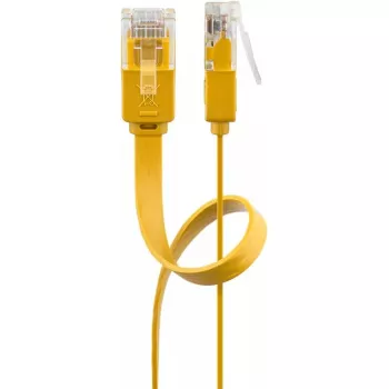Flat Patch Cable Goobay CAT 6 3m U/UTP Yellow