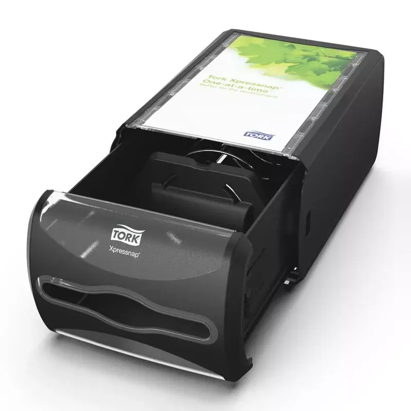 Tork Xpressnap 272511 countertop napkin dispenser, black