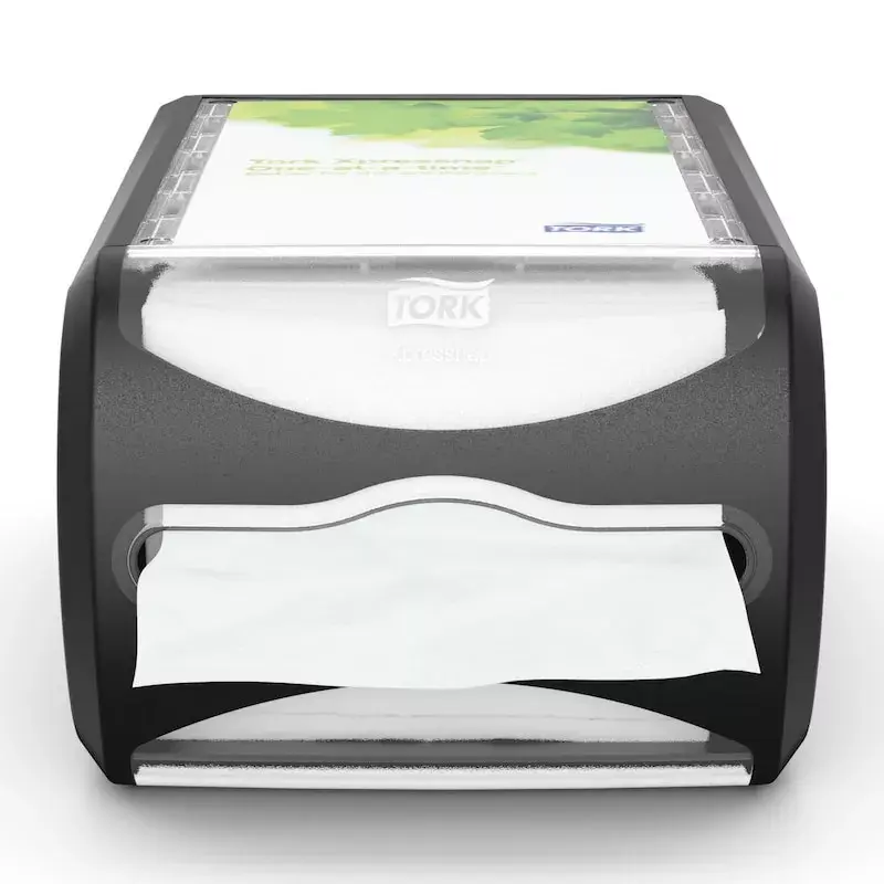 Tork Xpressnap 272511 countertop napkin dispenser, black