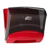 Paper towel dispenser Tork 654008 — wall-mounted, width 427 mm, depth 206 mm, height 394 mm, red