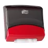 Paper towel dispenser Tork 654008 — wall-mounted, width 427 mm, depth 206 mm, height 394 mm, red
