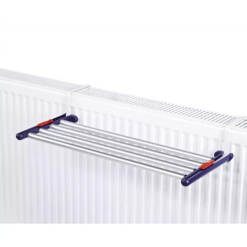 Wall-mounted rack Leifheit Quartett Duo Black Stainless steel