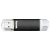 Hama Laeta Twin, 16GB USB flash drive USB Type-A / Micro-USB 3.2 Gen 1 (3.1 Gen 1) Black