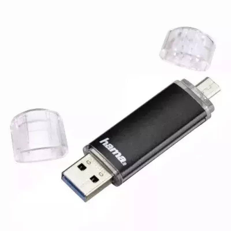 Hama Laeta Twin, 16GB USB flash drive USB Type-A / Micro-USB 3.2 Gen 1 (3.1 Gen 1) Black