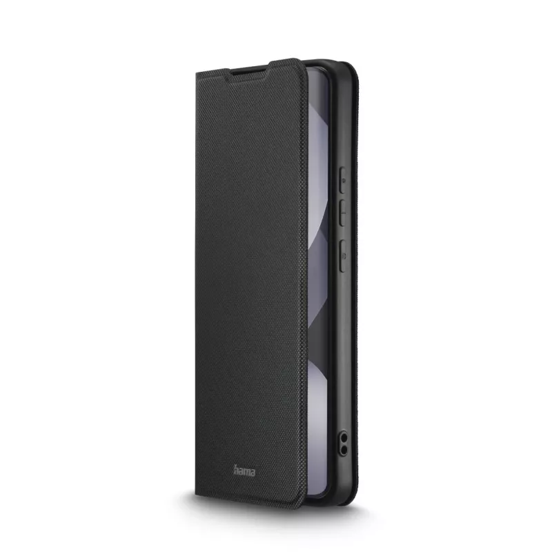 Folio mobile phone case HAMA Daily Protect for Redmi Note 15 (6.77 inch) — Black, 2 card pockets, desktop stand