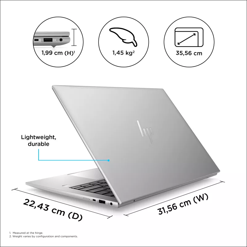 Mobile workstation HP ZBook Firefly G10 14 inch Intel Core i7 16GB RAM 1TB SSD NVIDIA RTX A500 Windows 11 Pro