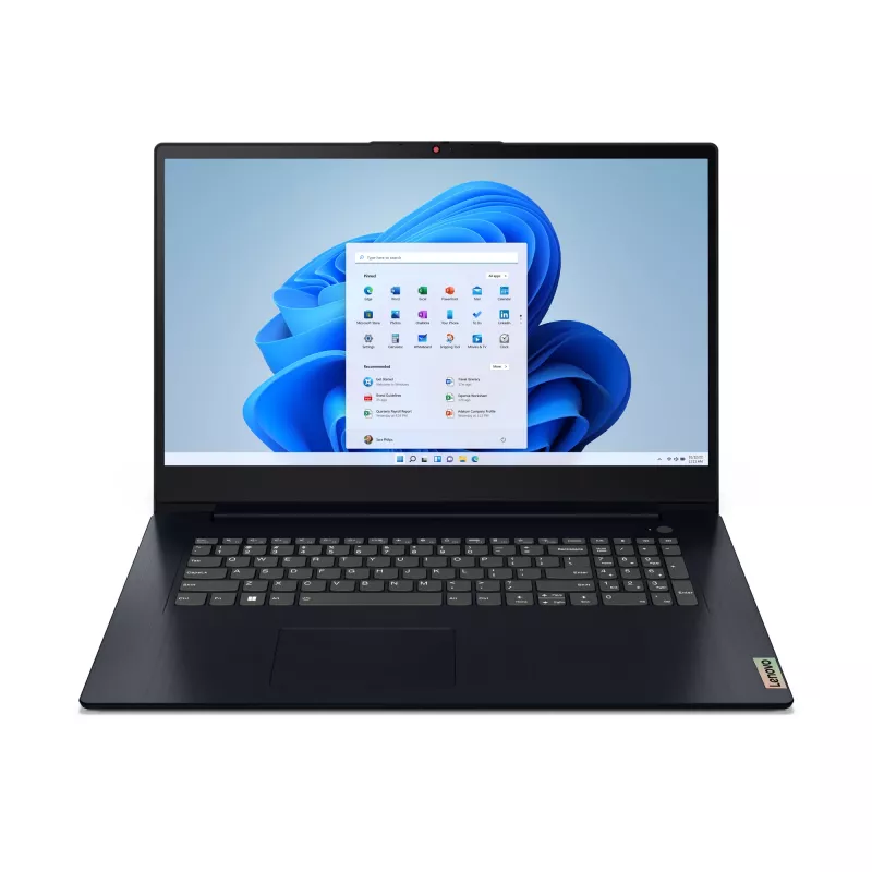 Lenovo IdeaPad 3 17ABA7 AMD Ryzen™ 5 5625U Laptop 43.9 cm (17.3 inch) Full HD 16 GB DDR4-SDRAM 512 GB SSD Wi-Fi 6 (802.11ax) Windows 11 Home German Blue