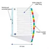 ELBA Mylar Card Index, A-Z, 26-Part, A4, 210 x 297mm, Coloured Tabs (596581-20)
