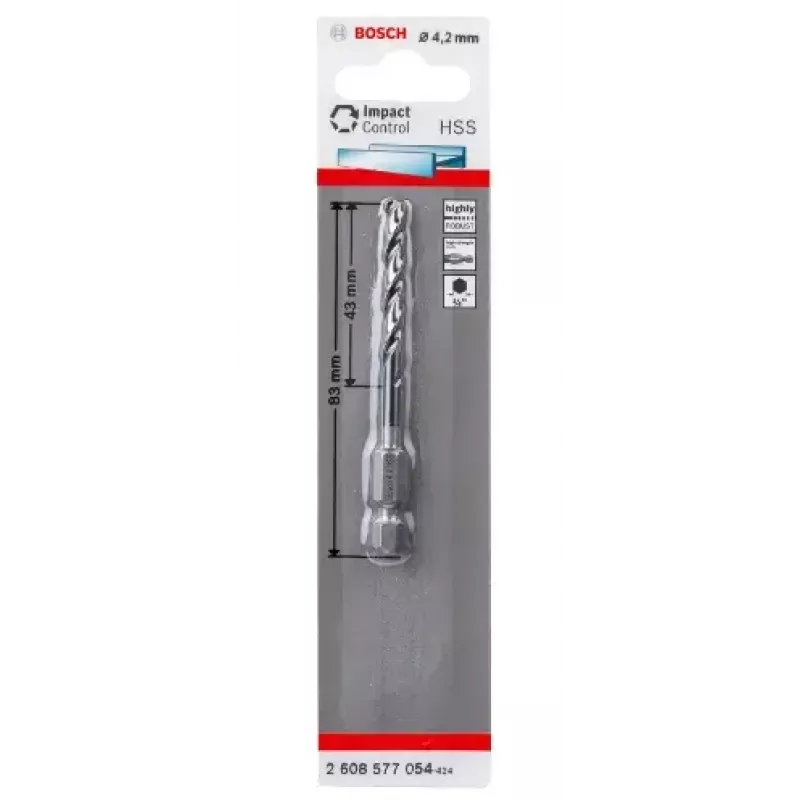 Twist drill bit Bosch HSS 4.2 mm