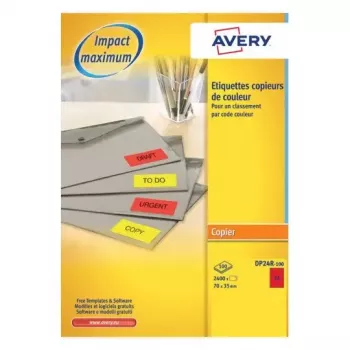 Self-adhesive printer label AVERY DP24R-100