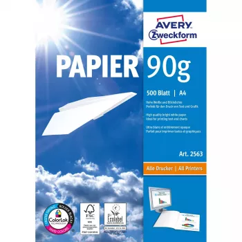 Printing Paper A4 Avery 90 g/m² 500 Sheets