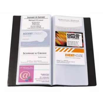 Business Card Holder Sigel VZ172 Plastic Black