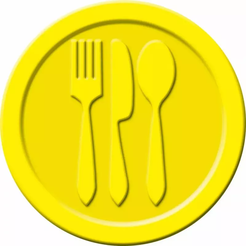 SIGEL WM002 meal/event tokens, yellow, 100 pcs