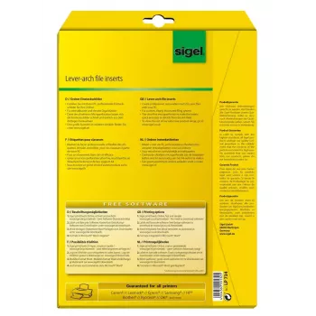 Non-adhesive Label Sigel LP734 White Rectangle