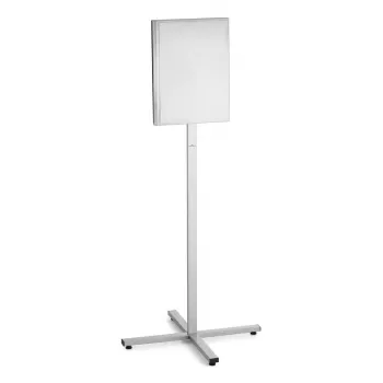 Information stand Durable 502957 A3 stainless steel, 638×638×1420 mm, anthracite/grey