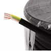Telephone cable Helos 014864 50 m Black