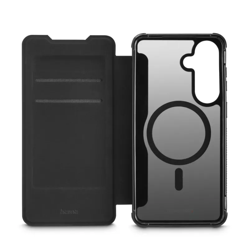 HAMA folio phone case for Samsung Galaxy S26+ (6.7 inch, 17 cm) — Extreme Protect, Black, 2 card pockets