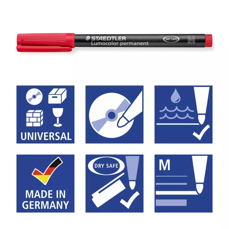 Staedtler Lumocolor permanent pen 317 permanent marker 4 pc(s)