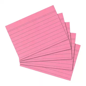 Index Card Herlitz 10835890 Pink Rose 100 pcs