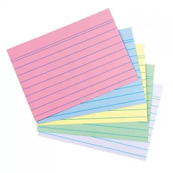 Index Card Herlitz 50019373 Blue Pink Rose