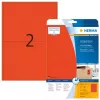 Self-adhesive printer label HERMA Coloured Labels A4 199.6x143.5 mm red paper matt 40 pcs