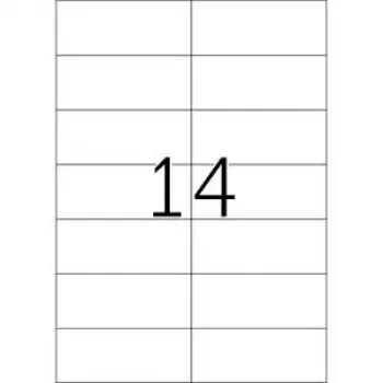 Removable labels HERMA 5081 A4 105x42.3 mm white 350 pcs