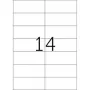 Removable labels HERMA 5081 A4 105x42.3 mm white 350 pcs