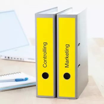 File labels HERMA A4 61x297 mm yellow paper matt opaque 60 pcs