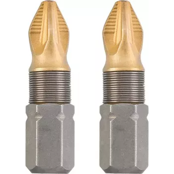 Screwdriver Bit KWB 124102 2 pcs Pozidriv PZ 2 25 mm Hexagonal