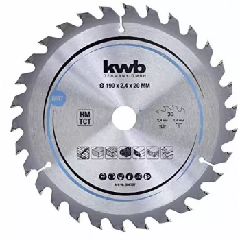 Circular Saw Blade KWB 586757 Tungsten Carbide Tipped 1 pc