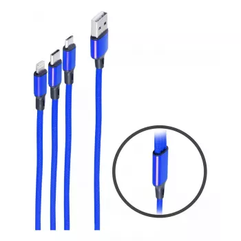 USB cable ShiverPeaks BS14-50071 1.2 m USB A/USB C Micro-USB B Blue