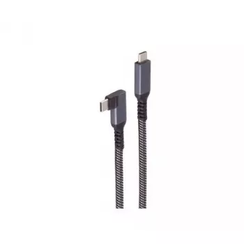 USB C to USB C cable ShiverPeaks BS14-75017, USB 3.2 Gen 2 (10 Gbit/s), 2 m, black/white