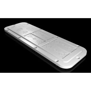 Rack plate Rittal SZ 2563.200 Light grey Plastic 447x149 mm