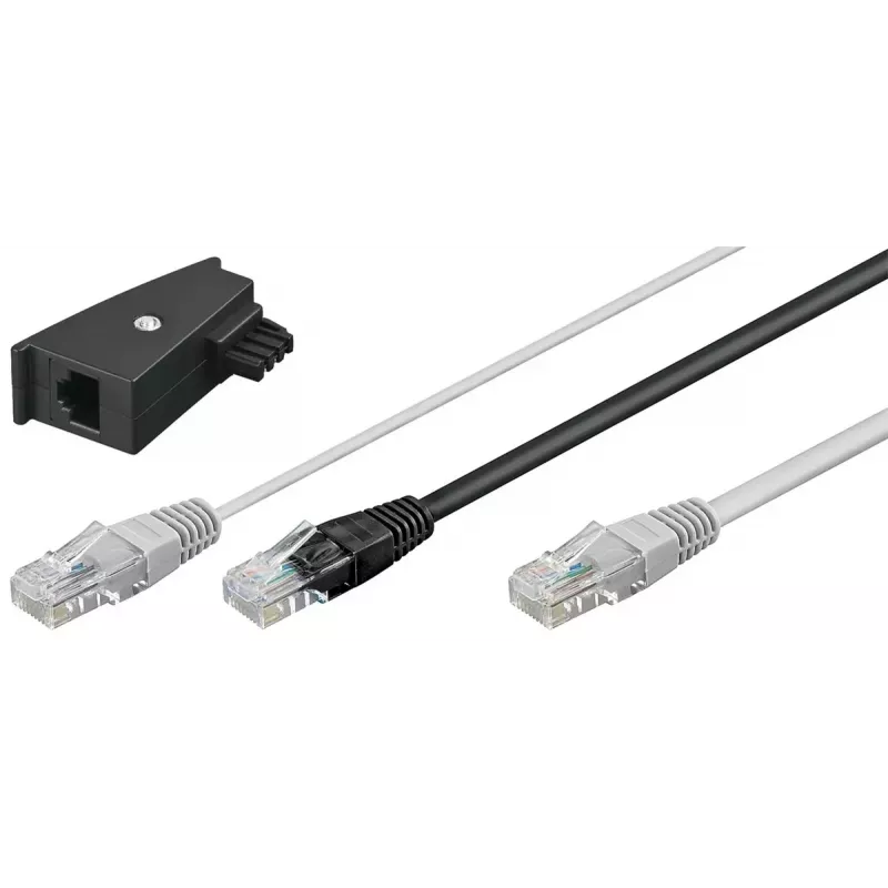 Networking Cable Goobay 95286 3m U/FTP (STP) Black Grey