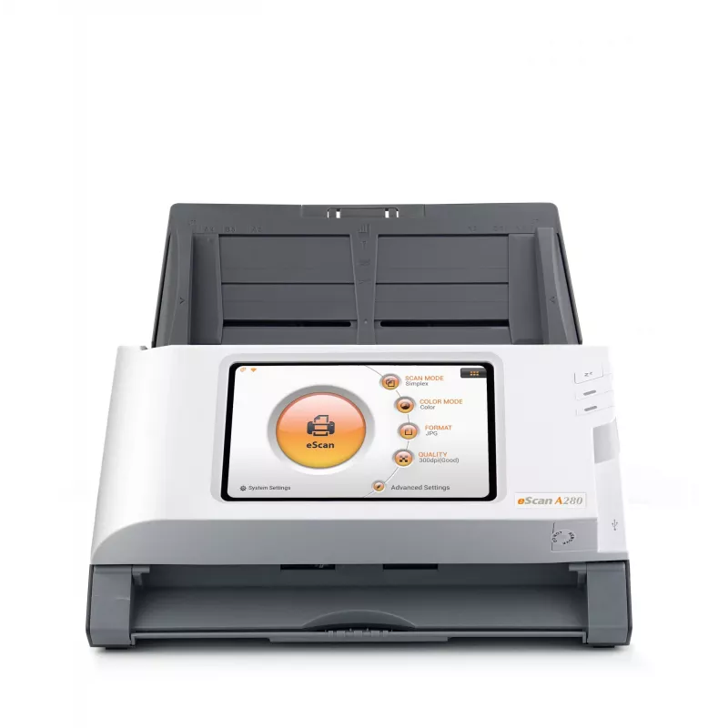 Plustek eScan A280 Essential ADF scanner 600 x 600 DPI A4 Black, White