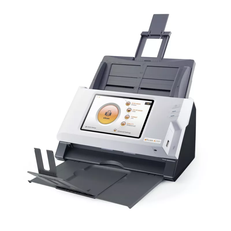 Plustek eScan A280 Essential ADF scanner 600 x 600 DPI A4 Black, White